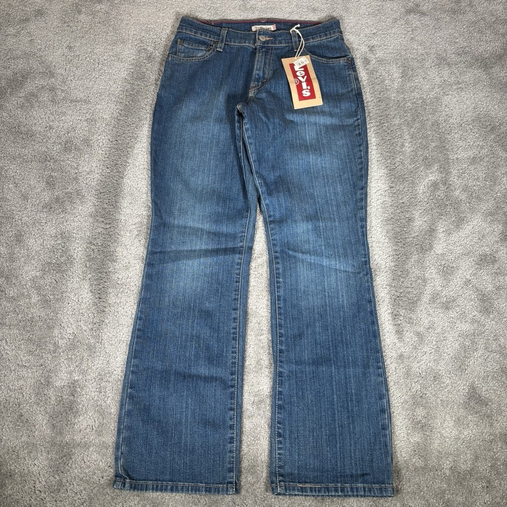 Levis 550 Jeans Womens 6 Short Relaxed Bootcut Blue Denim Western Y2K NWT